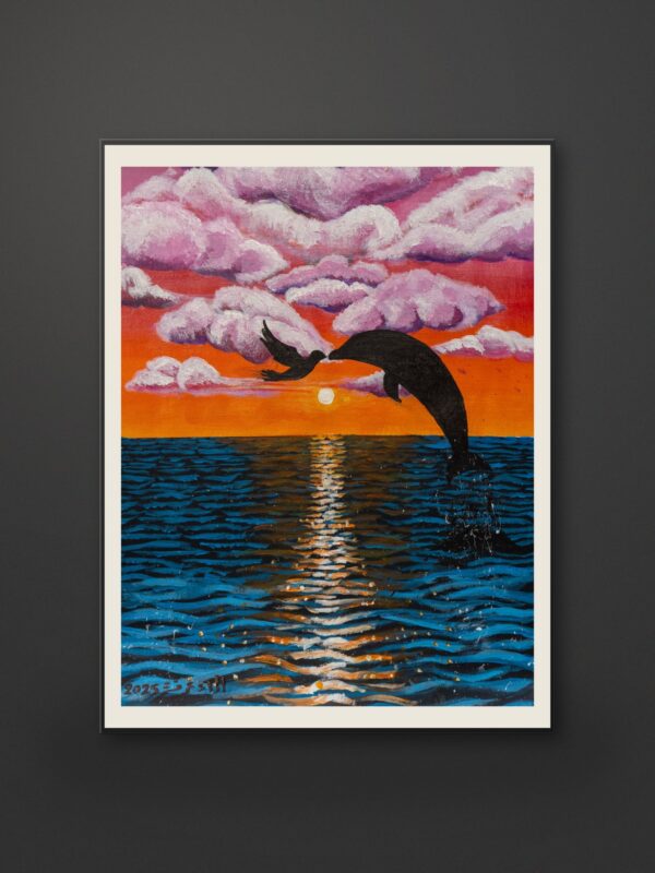 Alaa Arfa- A Kiss Of Two Worlds | Gallery Matte Fine Art Print