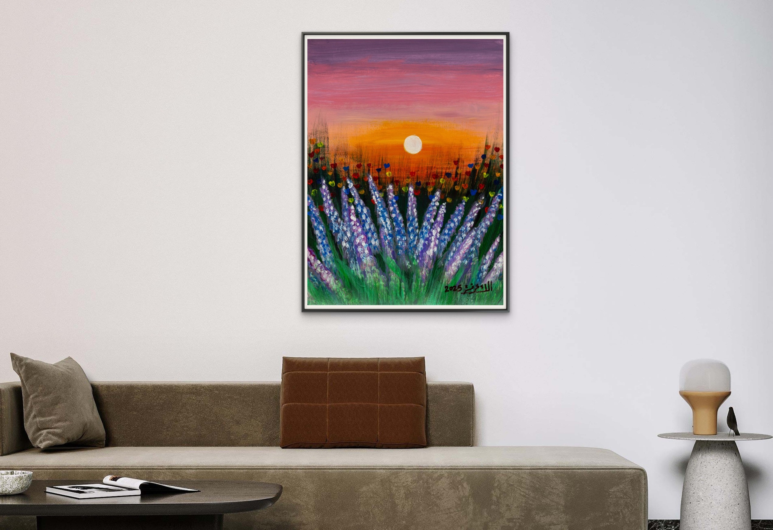 Alaa Arfa- Lavender Sunset | Gallery Matte Fine Art Print - Image 8